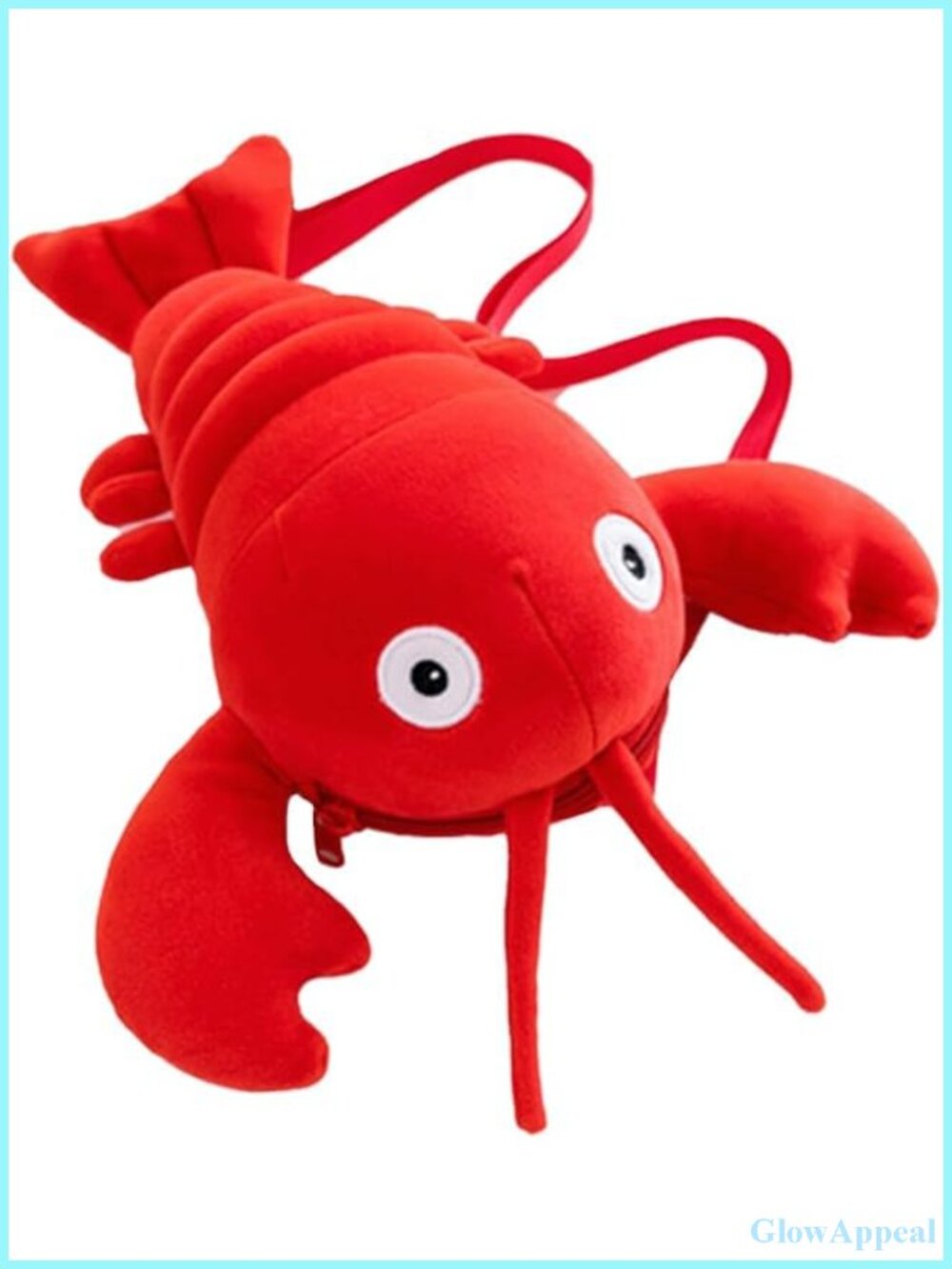 Lobster Plush Shoulder Bag Kawaii Animal Crossbody Backpack Novelty Purse